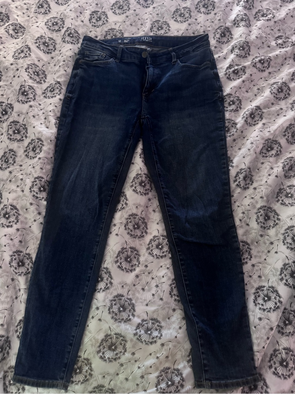 a.n.a Dark Indigo Skinny Jeans